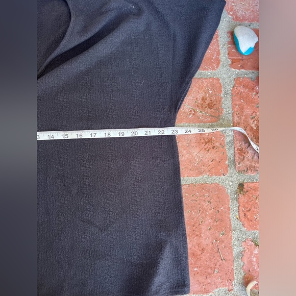 Madewell Texture & Thread Black V Neck Short Sleeve Top size XXL - Picture 7 of 9